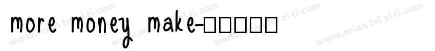 more money make字体转换